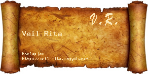 Veil Rita névjegykártya